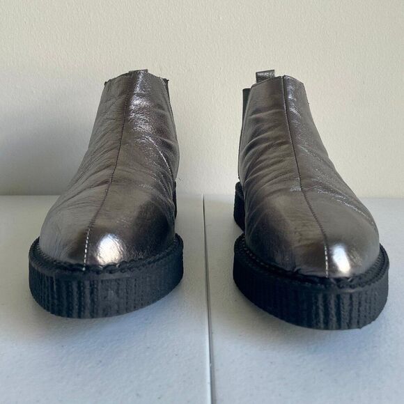 TUK Unisex Graphite Chelsea Creeper boots - Picture 3 of 6